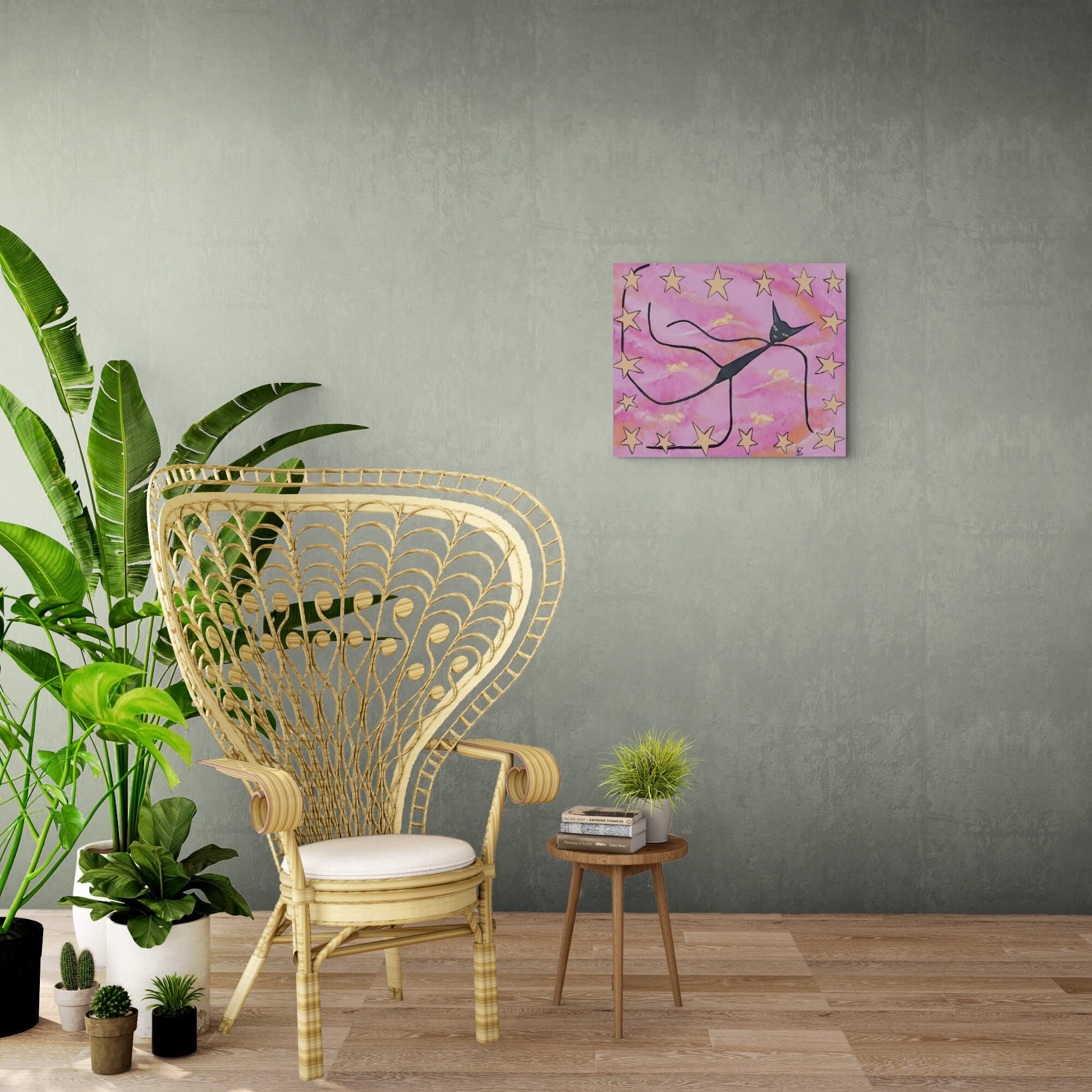 Look At The Sky (61x51cm) Original